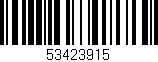 Código de barras (EAN, GTIN, SKU, ISBN): '53423915'
