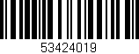 Código de barras (EAN, GTIN, SKU, ISBN): '53424019'