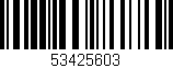 Código de barras (EAN, GTIN, SKU, ISBN): '53425603'