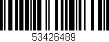 Código de barras (EAN, GTIN, SKU, ISBN): '53426489'