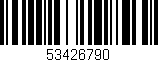 Código de barras (EAN, GTIN, SKU, ISBN): '53426790'