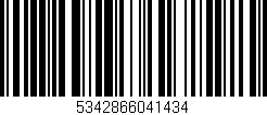 Código de barras (EAN, GTIN, SKU, ISBN): '5342866041434'