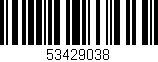 Código de barras (EAN, GTIN, SKU, ISBN): '53429038'