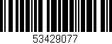 Código de barras (EAN, GTIN, SKU, ISBN): '53429077'