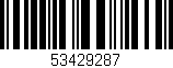 Código de barras (EAN, GTIN, SKU, ISBN): '53429287'