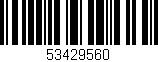 Código de barras (EAN, GTIN, SKU, ISBN): '53429560'