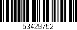 Código de barras (EAN, GTIN, SKU, ISBN): '53429752'
