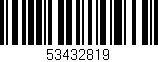 Código de barras (EAN, GTIN, SKU, ISBN): '53432819'