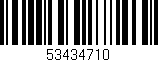 Código de barras (EAN, GTIN, SKU, ISBN): '53434710'