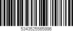Código de barras (EAN, GTIN, SKU, ISBN): '5343525565896'