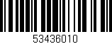 Código de barras (EAN, GTIN, SKU, ISBN): '53436010'