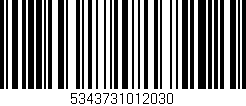 Código de barras (EAN, GTIN, SKU, ISBN): '5343731012030'