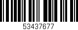Código de barras (EAN, GTIN, SKU, ISBN): '53437677'