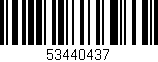 Código de barras (EAN, GTIN, SKU, ISBN): '53440437'