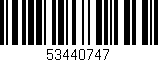 Código de barras (EAN, GTIN, SKU, ISBN): '53440747'
