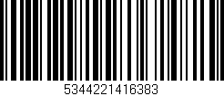 Código de barras (EAN, GTIN, SKU, ISBN): '5344221416383'