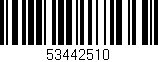 Código de barras (EAN, GTIN, SKU, ISBN): '53442510'