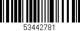 Código de barras (EAN, GTIN, SKU, ISBN): '53442781'