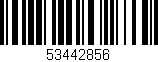 Código de barras (EAN, GTIN, SKU, ISBN): '53442856'