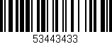 Código de barras (EAN, GTIN, SKU, ISBN): '53443433'