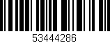 Código de barras (EAN, GTIN, SKU, ISBN): '53444286'