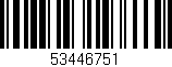 Código de barras (EAN, GTIN, SKU, ISBN): '53446751'
