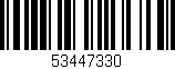 Código de barras (EAN, GTIN, SKU, ISBN): '53447330'