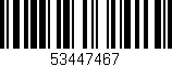 Código de barras (EAN, GTIN, SKU, ISBN): '53447467'
