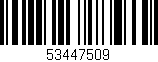 Código de barras (EAN, GTIN, SKU, ISBN): '53447509'