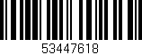 Código de barras (EAN, GTIN, SKU, ISBN): '53447618'