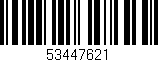 Código de barras (EAN, GTIN, SKU, ISBN): '53447621'