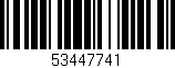 Código de barras (EAN, GTIN, SKU, ISBN): '53447741'