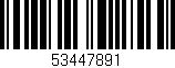 Código de barras (EAN, GTIN, SKU, ISBN): '53447891'