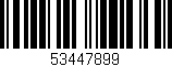 Código de barras (EAN, GTIN, SKU, ISBN): '53447899'