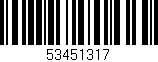 Código de barras (EAN, GTIN, SKU, ISBN): '53451317'