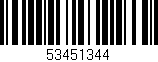 Código de barras (EAN, GTIN, SKU, ISBN): '53451344'