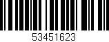 Código de barras (EAN, GTIN, SKU, ISBN): '53451623'