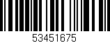 Código de barras (EAN, GTIN, SKU, ISBN): '53451675'