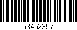 Código de barras (EAN, GTIN, SKU, ISBN): '53452357'