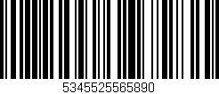 Código de barras (EAN, GTIN, SKU, ISBN): '5345525565890'