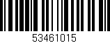 Código de barras (EAN, GTIN, SKU, ISBN): '53461015'