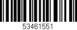 Código de barras (EAN, GTIN, SKU, ISBN): '53461551'