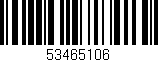 Código de barras (EAN, GTIN, SKU, ISBN): '53465106'
