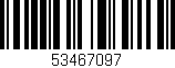 Código de barras (EAN, GTIN, SKU, ISBN): '53467097'