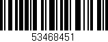 Código de barras (EAN, GTIN, SKU, ISBN): '53468451'