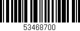 Código de barras (EAN, GTIN, SKU, ISBN): '53468700'