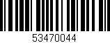 Código de barras (EAN, GTIN, SKU, ISBN): '53470044'