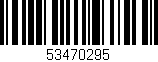 Código de barras (EAN, GTIN, SKU, ISBN): '53470295'