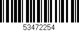 Código de barras (EAN, GTIN, SKU, ISBN): '53472254'