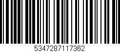 Código de barras (EAN, GTIN, SKU, ISBN): '5347287117362'